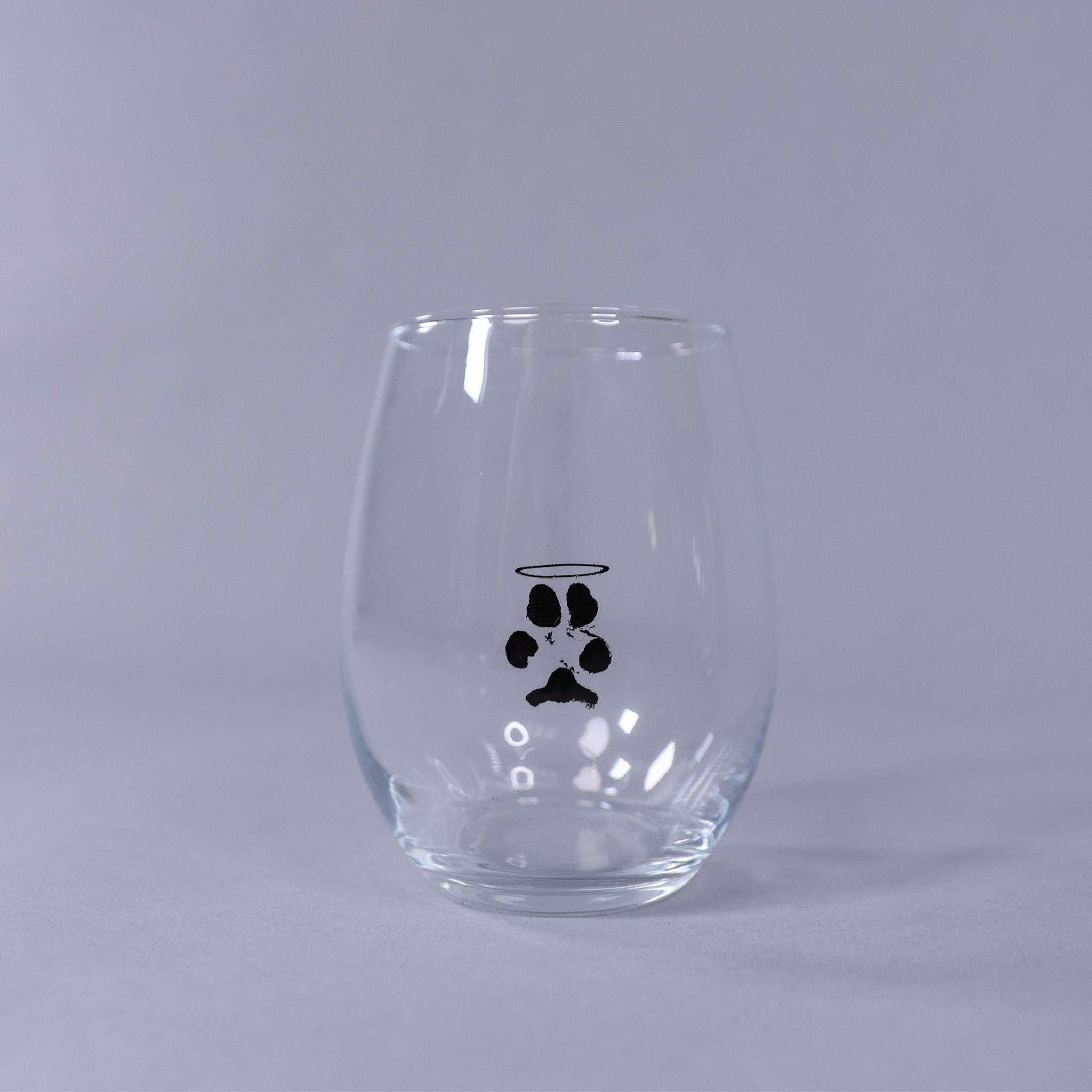 Halo Paw Print Stemless Wine Glass – Halo, Inc.